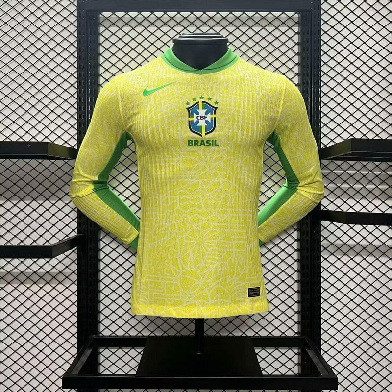 BRASIL COPA AMÉRICA I 2024 MAN (VERSION PLAYER) LONG SLEEVE - MMS SPORTS