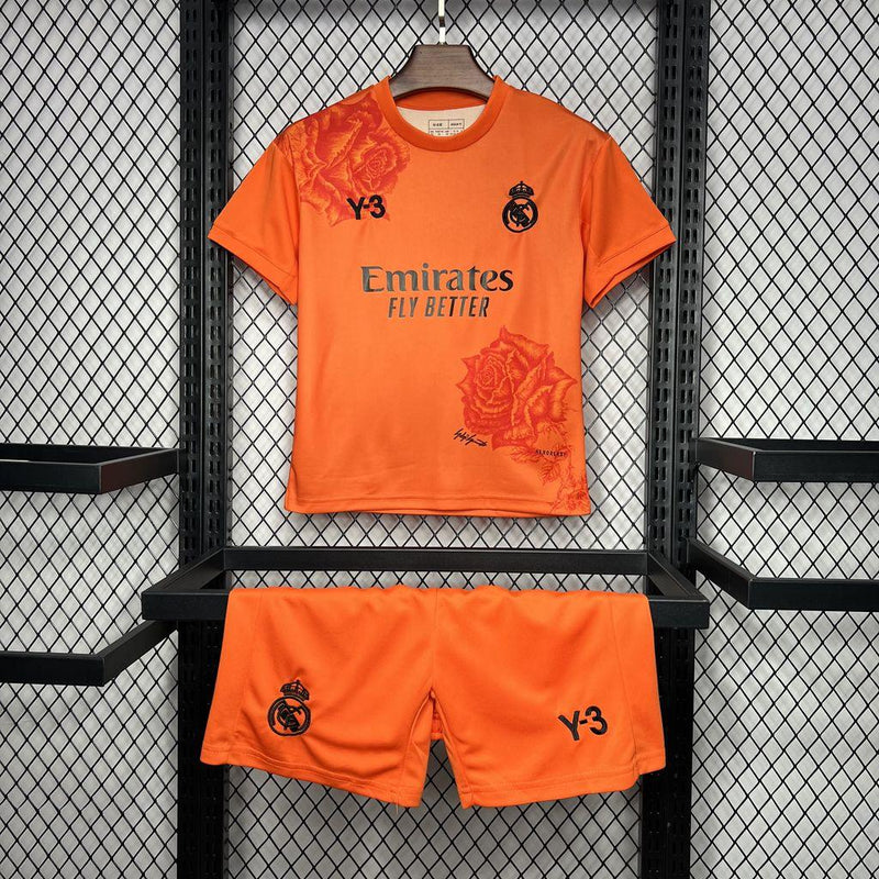 REAL MADRID Y-3 ORANGE 24/25 CHILDREN'S SET - MMS SPORTS